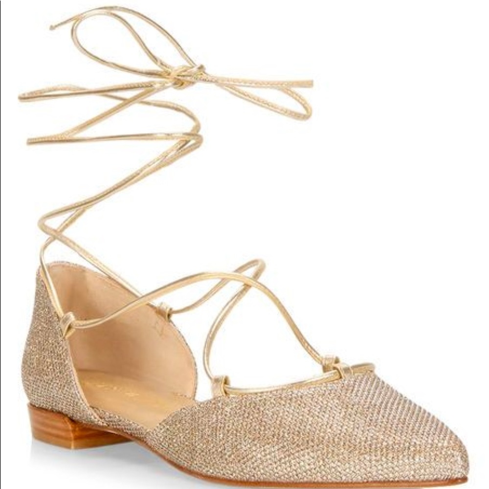 Stuart Weitzman lace up shoes flat